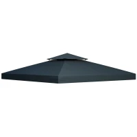Vervangend dak voor metalen tuinpaviljoen paviljoen partytent tuintent 3x3(m-13)
