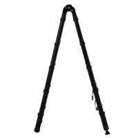DURHAND Scară Telescopică Pliabilă cu 10 Trepte, Scară Extensibilă din Aluminiu și Metal, 320x67x7 cm, Neagră(m-9)