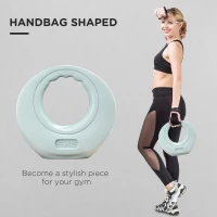 SPORTNOW 6kg Kettlebell, Soft Kettle Bell with Wide Handle for Home Gym Weight Lifting and Strength Training, Light Grey(m-4)