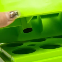 HOMCOM Stepper Aerobic Reglabil pe 3 Înălțimi, Step Fitness din Plastic pentru Antrenament, 78x28x10/15/20 cm, Verde(m-7)