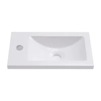 Mobile bagno con lavandino e mobiletto sottolavabo, sospeso, salvaspazio, facile da montare, 39×21×50 cm,Verde(m-5)