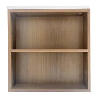 Meuble sous-lavabo suspendu 75,6 cm de longeur, avec lavabo en céramique, tiroirs, design moderne, veinure de bois brun, étanche, Marron(m-9)