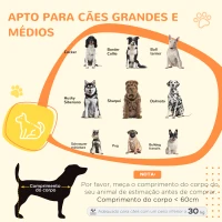 PawHut Gaiola para Cães de Madeira Mesa de Centro l com 2 Portas com Fechadura Almofada de Tecido Oxford 94x60x71,5 cm Cinza(m-4)