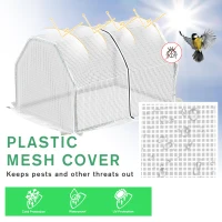 Outsunny Mini  Greenhouse Grow House PVC Cover Steel Frame White 99L x 71W x 60H cm(m-5)