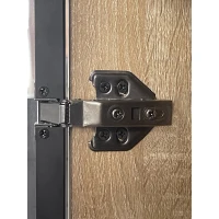 Badezimmerschrank mit LED-Beleuchtung, offenem Regal und Schubladen in Naturfarbe(m-6)