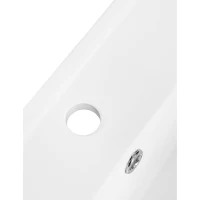 Meuble sous-lavabo suspendu 75,6 cm de longeur, avec lavabo en céramique, tiroirs, design moderne, veinure de bois brun, étanche, Marron(m-6)