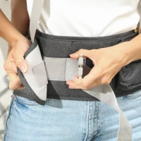 AIYAPLAY Marsúpio para Recém Nascidos até 36 Meses Mochila Porta Bebés com Assento Amovível Cinto Ajustável 40x30x57 cm Cinza(m-8)