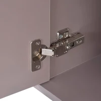 Waschtisch, hängend, 50 cm, 2-teiliges Set, Gäste-WC-Eck-Schrank mit Marmorplatte und offenem Stauraum, Lila(m-8)