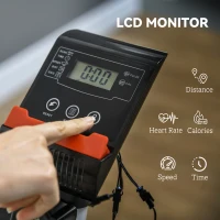 SPORTNOW Quiet Exercise Bike with 8-Level Magnetic Resistance and Heart Rate Sensor, for Home Gym, Grey and black(m-4)