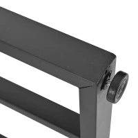 Masă de prânz modernă dreptunghiulară, cu blat din MDF cu model de marmură, 140x80x75 cm, Alb+Negru(m-6)