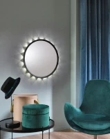 STONES Specchio Oled con led 20w, Nero, 60 cm(m-2)