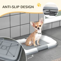 PawHut Dog Toilet Tray for Training Dogs, Dog Litter Tray for Indoor, Outdoor, 47 x 34 x 6cm(m-8)