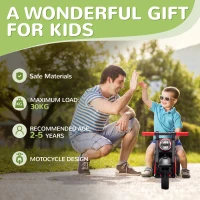 AIYAPLAY Foot To Floor Sliding Kids Ride On Car with Music, Bubble, for Toddler from 2 to 5 Years Old - Black(m-6)