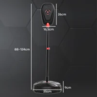 AIYAPLAY Punching Ball para Crianças acima de 5 anos Kit de Boxe com Luvas de Boxe Altura Ajustável 88-124 cm e Base Preenchível Preto(m-3)