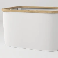 HOMCOM Cesto para Roupa Dobrável Cesto para Roupa Suja 36 L para Casa de Banho Dormitório Lavandaria 44,3x33,3x26,5 cm Creme(m-8)