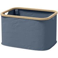 HOMCOM Cesto para Roupa Dobrável Cesto para Roupa Suja 36 L para Casa de Banho Dormitório Lavandaria 44,3x33,3x26,5 cm Cinza(m-10)