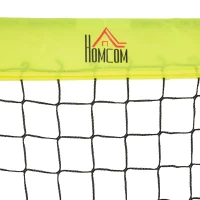 HOMCOM Set of 2 Football Goal Net 6 x 3 ft Foldable Outdoor Sport Training Teens Adults Football with Carrying Bag Yellow(m-9)