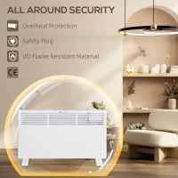 HOMCOM 1500W Convector Heater - White(m-6)