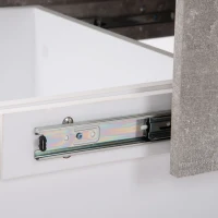 Table basse universelle avec finition brillante,  table extensible et espace de rangement,  design moderne,  102×60×40 cm, Gris(m-8)