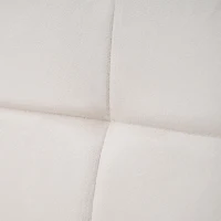 Esszimmerstuhl in Samtoptik, Modernes Design, Abnehmbare Armlehnen, Ergonomisch, Einfache Montage, Beige(m-11)