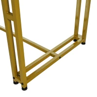 Luxuriöser Esstisch, 120x70 cm, Moderner Küchentisch mit MDF-Tischplatte und vergoldeten Metallbeinen für Esszimmer und Wohnzimmer(m-9)