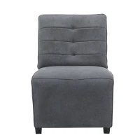 Sedia multifunzionale per il tempo libero, poltrona singola, combinabile in divano per più persone, 62×90×83,5 cm, Grigio(m-8)