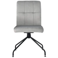 Esszimmerstuhl in Samtoptik mit abnehmbaren Armlehnen, ergonomischem Design und einfacher Montage, 1er-Set, Grau(m-14)