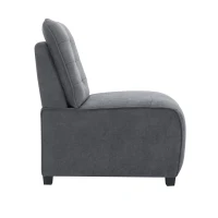 Sedia multifunzionale per il tempo libero, poltrona singola, combinabile in divano per più persone, 62×90×83,5 cm, Grigio(m-9)