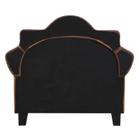 Kinderbett, 90×200 cm, Löwenform, Kunstleder-Material, Holzlattenrost, einfache Montage, Matratze nicht enthalten, Orange(m-12)