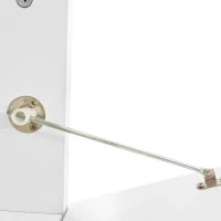 Hochglänzender TV-Schrank, Lowboard mit Türen, kombinierter Stauraum, wandmontiert/freistehend, 172×35×40 cm, Weiß(m-7)