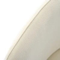Set de 2 scaune de prânz, design ergonomic, tapițerie din catifea, structură metalică, 44×41×88 cm, Bej(m-4)