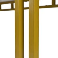 Table à manger luxueux 120x70 cm, table de cuisine moderne avec plateau en MDF et pieds en métal doré pour salle à manger et salon,Doré(m-8)