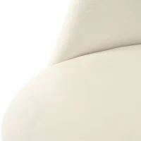 Set de 2 scaune de prânz, design ergonomic, tapițerie din catifea, structură metalică, 44×41×88 cm, Bej(m-5)