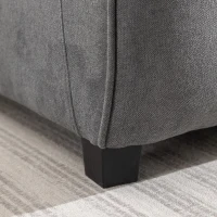 Sedia multifunzionale per il tempo libero, poltrona singola, combinabile in divano per più persone, 62×90×83,5 cm, Grigio(m-7)