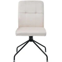 Chaise de salle à manger en velours, design moderne, accoudoirs amovibles, ergonomique, montage facile,Beige(m-12)
