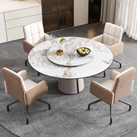 Chaise de salle à manger en velours, design moderne, accoudoirs amovibles, ergonomique, montage facile,Beige(m-4)