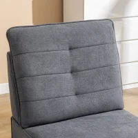 Sedia multifunzionale per il tempo libero, poltrona singola, combinabile in divano per più persone, 62×90×83,5 cm, Grigio(m-5)