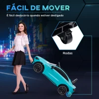 AIYAPLAY Carro Elétrico para Crianças Carro Mercedes AMG CLA 45 com Bateria 12V  Faróis LED Buzina e Música 110x61x45 cm Azul Turquesa(m-5)