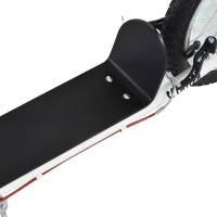 HOMCOM Kinderroller Scooter Tretroller Cityroller Kickscooter Roller Kinder Kickboard mit Luftreifen und Handbremse Scooter Kinder Wasserfest Faltbar ab 5 Jahre 16 Zoll Weiß 139 x 58 x 90-96 cm(m-14)