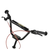 HOMCOM Kinderroller Scooter Tretroller Cityroller Kickscooter Roller Kinder Kickboard mit Luftreifen und Handbremse Scooter Kinder Wasserfest Faltbar ab 5 Jahre 16 Zoll Weiß 139 x 58 x 90-96 cm(m-12)