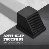 HOMCOM Weights Bar Barbell Rack Squat Stand Adjustable Portable Weight Lifting Max Load 200kg, Suitable For Home Gym Training Work Out(m-6)