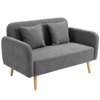 HOMCOM 2-zits tweepersoonsbank 130 cm x 70 cm x 80 cm(m-14)