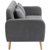 HOMCOM 2-zits tweepersoonsbank 130 cm x 70 cm x 80 cm(m-13)