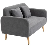 HOMCOM 2-zits tweepersoonsbank 130 cm x 70 cm x 80 cm(m-12)