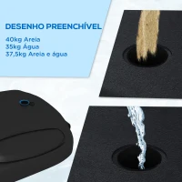 SPORTNOW Tabela de Basquetebol com Altura Ajustável 216-277 cm Aro de Basquetebol para Exterior com Rodas e Base Recarregável Preto(m-6)