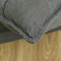 HOMCOM Relaxsessel Lesesessel, drehbar, Leinenoptik, 62 cm x 70 cm x 95 cm, Grau(m-12)