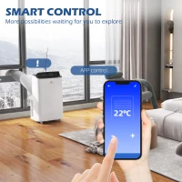 HOMCOM 12000 BTU App-Controlled Mobile Air Conditioner - White(m-5)