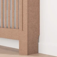 HOMCOM Cobertura Radiador Moderna de MDF com Prateleira Superior para Sala de Estar Dormitório Escritório 112x19x81cm Madeira(m-9)