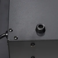 HOMCOM Elektrische Haard voor Wandmontage met Afstandsbediening, Kunstmatige Houtblokken en Kristallen, 1800W, Zwart(m-8)