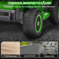 AIYAPLAY Elektrisch Quad Bike voor Kinderen, op batterijen, voor- en achteruitrijfunctie, LED-lampjes, 18-36 Maanden, Groen(m-6)
